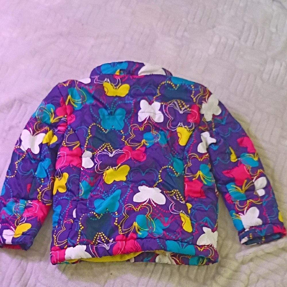Healthtex Multicolor Butterfly Puffer Jacket - Picture 4 of 4